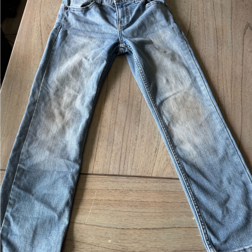 Girls Straight Blue Jeans